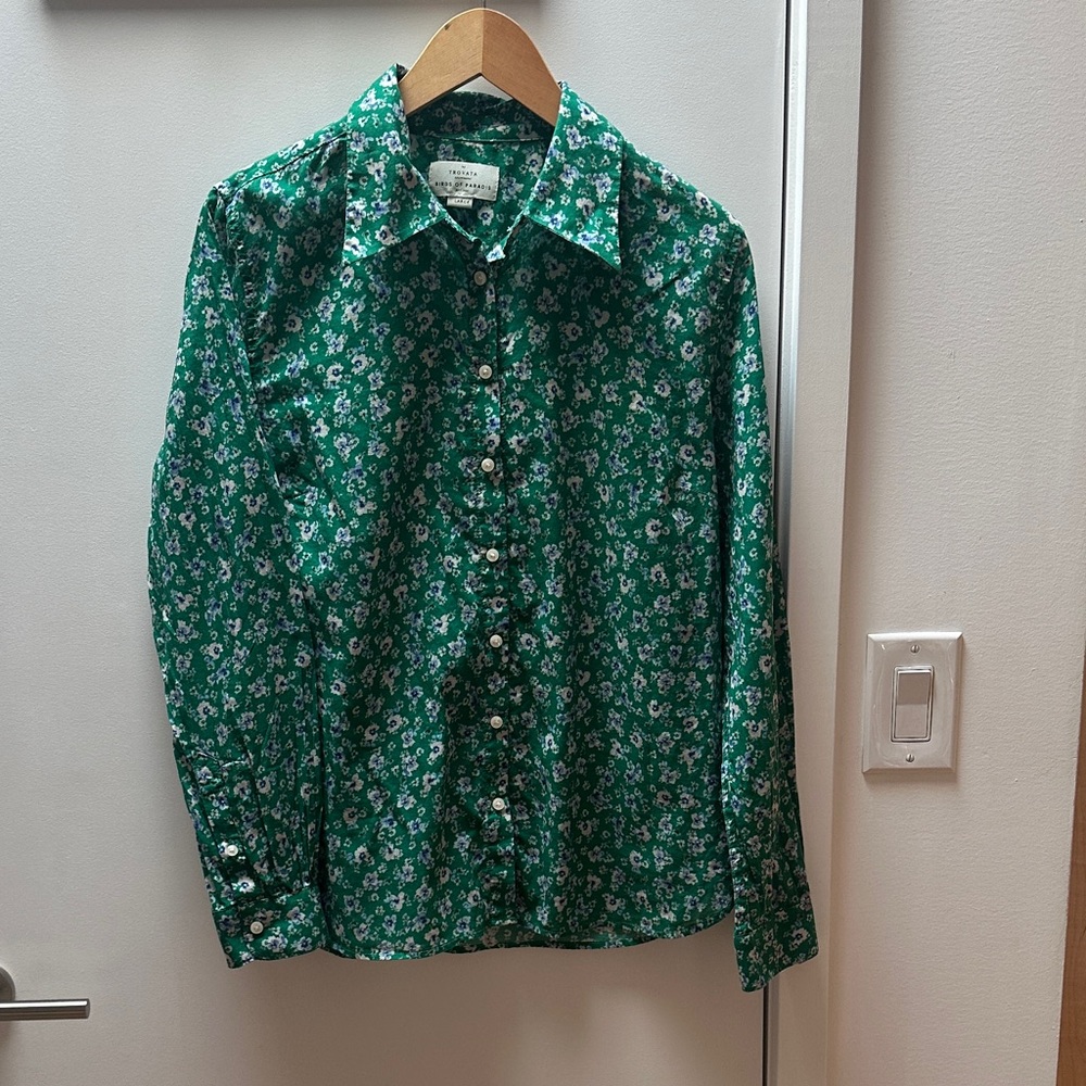 Trovata Floral Green shirt